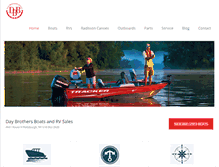 Tablet Screenshot of daybrothersboats.com